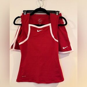 Nike Red & White Matching Tennis Set from Arkansas Razorbacks 🎾